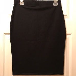 Old Navy Blk Ponte Pencil Skirt